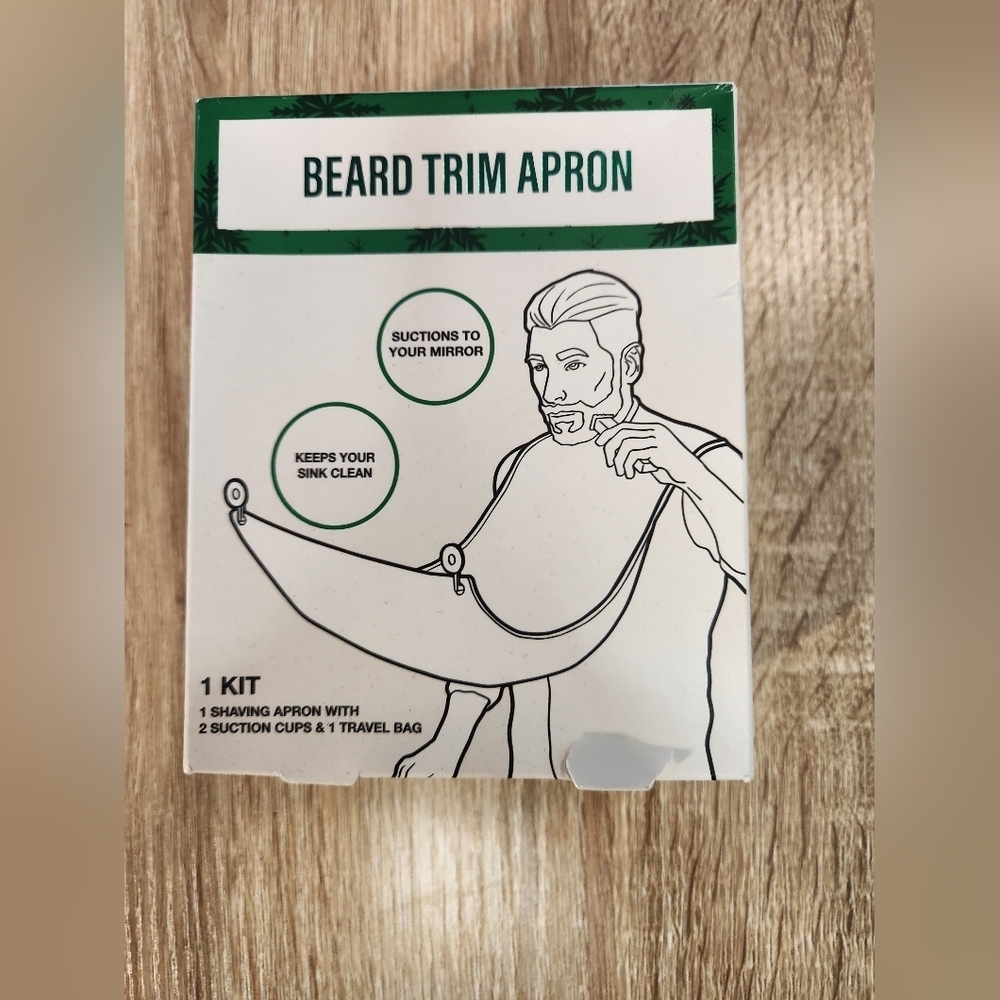 Beard Trim Apron - White